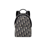 Dior Rider Oblique Klassikaline Monogrammiga Tikitud Nahast Mini Seljakott Laste Seljakotid Beež Sinine M1524STZL-M928 Basic Set (Bag+Dust Bag)