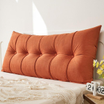 Kahekohalise voodi peatsipadjad 1m-2m voodi Paksenenud pehme eemaldatav lugemistugi seljatoepadi baaiakna tatami magamistoa jaoks Sof&aacute; padjad 75x60x18cm oranž