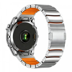 Titaanist 22mm 26mm Quick Fit rihm Garmin Fenix 8 51mm / 7X Pro / 6X / 5X / 3 Tactix 7 Enduro 3 Instinct 2X Garmin Quatix8 47MM P&auml;ikesetoitel metallrihm 22mm h&otilde;be/oranž