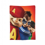 A-Alvin ja Chipmunksid flanellist viskapled Filmi teemaline tekk voodi jaoks magamistuba Super pehme voodimatt, 150x200cm