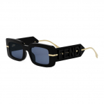 Fendi logo ristk&uuml;likukujulised p&auml;ikeseprillid Naiste p&auml;ikeseprillid Must FE40133I 51,Black