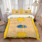 3-osaline voodipesukomplekt Golden State Warriors Korvpall Sisaldab 1 tekki + 2 padjap&uuml;&uuml;ri, ilma padjat&auml;ideteta, pehme ja mugav,a0910236 135x200cm