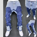 Vintage Meeste Džinsid Kulunud Vibe Kellp&uuml;ksid Puhas L&otilde;ige Puidut&ouml;&ouml; T&ouml;&ouml;riided Denim P&uuml;ksid V&auml;likaubanduse jaoks 3XL blue