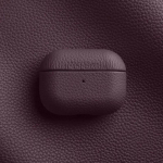 Melkco Ehtne Nahast K&otilde;rvaklappide Kogu AirPods Pro 3 2 ja AirPods 4 3 2 1 jaoks Luksuslik &Otilde;livaha Lehma Nahk + Mikrokiud K&otilde;va Kate for AirPods4 lilla