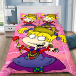 Multikas naljakas tekikott padjap&uuml;&uuml;r voodipesukomplekt R-Rugrats T&auml;iskasvanud poiss t&uuml;druk magamistoa kaunistus Lapsed &Uuml;heinimese kaheinimese suur suurus 135x200cm