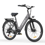 Hillmiles Milecity 1 Elektrijalgratas S&otilde;iduulatus 80km Eemaldatav 36V13Ah Aku 250W Mootor Elektrilinnaratas 26 Tolli Linna Commuter EBike,Hall hall v&auml;rv