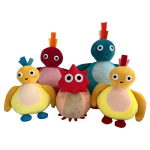 5 tk Uued Twirlywoos Chickedy Chick Peekaboo pehmed m&auml;nguasjad t&auml;idisega nukud Parim s&uuml;nnip&auml;evakingitus lastele 5pcs