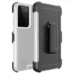 3-in-1 s&otilde;jaline l&ouml;&ouml;gikindel telefoni&uuml;mbris Samsung S26 S26 Plus S26 Ultra jaoks Otter Case Karbis V&ouml;&ouml;klamber Kaitsekate For Galaxy S26&With Clip hall valge v&auml;rv