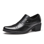 Meeste kuubakannaga nahast mokassiinid - K&otilde;rgust lisavad ametlikud slip-on kingad, saadaval ka suuremate suurustega US 10 must