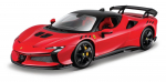 Bburago Ferrari SF90 XX Stradale Punane Valatud Mudel Valmis Toode RD 1/24 / Auto, 18-26032