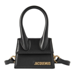 Jacquemus Logo Moetrend Klapiga Sulgemine Nahast &Otilde;la Crossbody K&auml;ekott Keskmine Naiste k&auml;ekotid Must JVM1681959031896 Basic Set (Bag+Dust Bag)