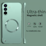 &Otilde;huke luksuslik raamita telefonikarp Samsung Galaxy A57 A56 A36 A17 5G jaoks Mikro-matt magnetiline originaal tugev tagakaas Carcasas Galaxy A57 roheline