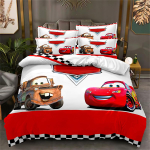 Multikad Autod Voodipesukomplektid 1/2 padjap&uuml;&uuml;ri, Lightning McQueen Tekikate Poisi Voodipesu Voodipesu Kingitus Lastele Poistele 70x133cm 2pcs