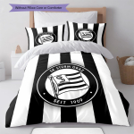 SK Sturm Graz klubi Voodipesu Tekikomplekt Tekikate Padjap&uuml;&uuml;r Kodu Dekoratsioon S&uuml;nnip&auml;evakingitus (1 * tekikott + 2 * padjap&uuml;&uuml;ri, ilma s&uuml;damikuta) 135x200cm black