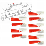 10 tk Katuseliistu Klamber Klamber A2016980160 Mercedes W201 W124 E CLK Klassi jaoks Auto Siseosad
