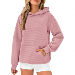 S&uuml;gis Talv Naiste Kapuutsikas Loose Suur Patch Tasku Loose &Uuml;hev&auml;rviline Kapuutsiga Elastsed Mansetid Vabaaja Igap&auml;evane Kandmine Sport K&otilde;ik S&uuml;ndmused Top S