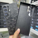 YTF-Carbon s&uuml;sinikkiust &uuml;mbris Samsung Galaxy S24 ultra jaoks Kukkumiskindel Sepistatud s&uuml;sinikkiud &Otilde;huke disain kate Carbon fiber&For Galaxy S24 Ultra