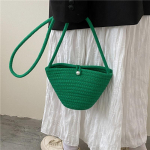 Yogodlnsi suvised &otilde;lgkotid naistele rotangist punutud rannakott V&auml;ike Crossbody &otilde;lakott Bohemian k&auml;ekott 11x10x15cm oranž