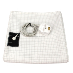 Maandusega lina 10% h&otilde;befiibriga juhtiva puuvillase riidega mugavaks uneks Flat Bed Sheet&60x265cm sinine