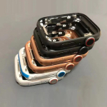 Korpuse keskmine raam koos digitaalse krooni, toitenuupu, k&otilde;lari ja painduva kaabli koostuga Apple Watch Series 4 5 SE 6 7 40 mm 44mm jaoks Blue black