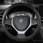 PU Nahast Auto Roolikate 38cm Suzuki Swift 2011-2016 Vitara 2015-2019 Celerio 2015 - 2019 SX4 S-CROSS 2013-2019 sinine