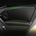 Siseukse k&auml;etoe kate VW Golf 6 2010 2011 2012 2013 4tk auto ukse k&auml;etoe paneeli mikrokiust nahast katte kleebis DoorArmrest Black-r