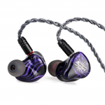 Linsoul Kiwi Ears Quartet H&uuml;briidne Juhtmega HiFi Ergonoomiliselt Eemaldatav Stereo Tasakaalustatud Heli Sobib Stuudio Instrument Filmi TV Siseruumidesse ja 2DD+2BA
