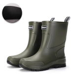 Pools&auml;&auml;rega kummikud Veekindlad PVC-kummist Wellies Hingav V&otilde;rkvooder Libisemisvastane Tald V&auml;litingimustes Kalastamine Aiandus T&ouml;&ouml; Kummikud 46-47 roheline