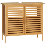 Bambusest Valamualune Vannitoakapp Kapikene 2 ust 66 x 29 x 61,5 cm 66 x 29 x 61.5 cm