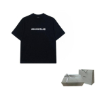 Balenciaga SS22 T-s&auml;rk L&otilde;tv l&otilde;ige Unisex Must 612966TNVR21070 L-Original Gift Bag + Original Gift Box must