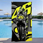 Valentino Rossi VR46 Moto GP Rannar&auml;tik Mikrokiud Kiiresti kuivav Liivavaba &Uuml;lisuur J&otilde;usaali Spordir&auml;tik Ujumiseks V&auml;litingimustesse Kingitus 130x80cm gray