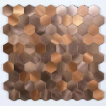 Mosaiik Seinaplaat Kleepuv Isekleepuv Veekindel Alumiinium Kuusnurkne K&ouml;&ouml;gi Vannitoa Plaat Taustapaneel Tulekindel K&ouml;&ouml;gisein 30cm 30cm