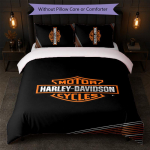 Harley-Davidson Tr&uuml;kiga 3-osaline tekikottide komplekt 1 tekikott ja 2 padjap&uuml;&uuml;ri Pehme voodipesu Koduseks Magamistoaks 140cm*210cm