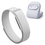 Rihm Google Fitbit Air Sport Fitnessi j&auml;lgija jaoks B&auml;ndi asendus Nailonist kellarihm K&auml;epael Reguleeritav Hingav Naistele Meestele white