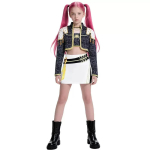 Zoey Rumi Mira Cosplay Kost&uuml;&uuml;m Naistele T&uuml;drukutele Halloweeni Karnevali T&auml;iskasvanud Lapsed Laste Peo Rollim&auml;ngu R&otilde;ivad 140 black