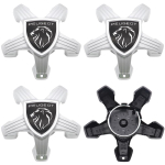 4tk 3D Peugeot uus k&uuml;&uuml;s 5 tihvti logo auto embleem Ratta keskmine ilukate auto velje &uuml;mberehitus tolmukindel embleemi katted kleebis tarvikud