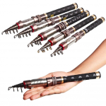 &Otilde;ngeridvad, s&uuml;sinikkiust 1,3&ndash;2,4 M teleskoopne kaasaskantav minitaskuga &otilde;ngeritv 1.3 m must