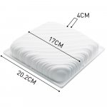 1 tk ruudukujulise triibu kujuga silikoonist koogivorm mittenakkuva k&uuml;psetuspanni vahuvormiga koogi kaunistamise t&ouml;&ouml;riistad 1pcs