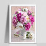 Huacani teemanttikandid valge pulberlill 5D DIY teemantmaal ristpistes kodukaunistus 20*30 cm