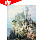 5D isetehtud teemantmaaling muinasjutt Castle Teemanttikandi foto Ristpistes T&auml;is&uuml;mar teemant 20X30