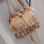 Suede Fringe Women Messenger Bags Tote K&auml;ekott Tassel &Otilde;lakotid Crossbody Bag