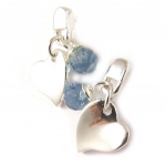 Les Tr&eacute;sors De Lily [C7563] - Boucles Argent 'Sweet Heart' Turquoise t&uuml;rkiissinine