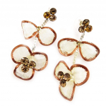 Les Tr&eacute;sors De Lily [D2290] - Boucles Cr&eacute;ateur 'Gala' Marron pruun