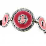 Les Tr&eacute;sors De Lily [D9666] - Bracelet Cr&eacute;ateur 'Thalassa' Rose Heleroosa