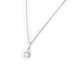 Altesse [I3216] - Collier Argent 'Scarlett' blanc valge
