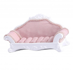 Roosa armas diivanikujuline s&otilde;rmus K&otilde;rvar&otilde;nganaastud ehete vitriin 14x6x8cm roosa