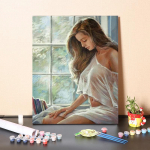 DIY maalimine numbrite j&auml;rgi Digitaalne &otilde;limaal Hobid Numbrite maalimine Kodukaunistamise numbrid &Otilde;limaal Kujutav kunst &Otilde;limaal 40x50cm no frame