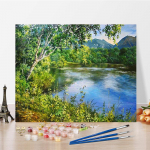 Kunst DIY Maalimine numbrite j&auml;rgi Digitaalne &otilde;limaal Numbrite maalimine Teemantmaalimine Hobid &Otilde;limaal Kodukaunistus 40x50cm no frame