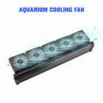 Akvaariumi ventilaator Akvaariumi jahutid jahutusventilaatori s&uuml;steem soolase magevee akvaariumi akvaariumi jaoks 5 Heads Fan US Plug