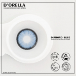 DORELLA 1 Pair softlens Iceland Diamond Jolie Diva Big Eyes Soft Color Contact Lens Cosmetic Contactlen